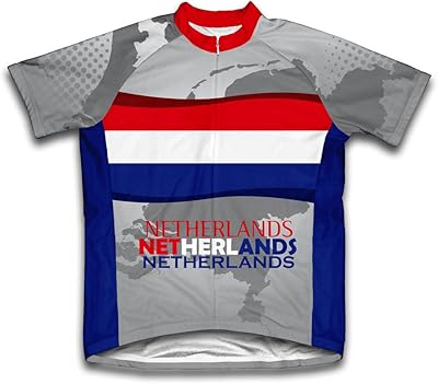 ScudoPro Netherlands Short Sleeve Cycling Jersey for Women - Size L