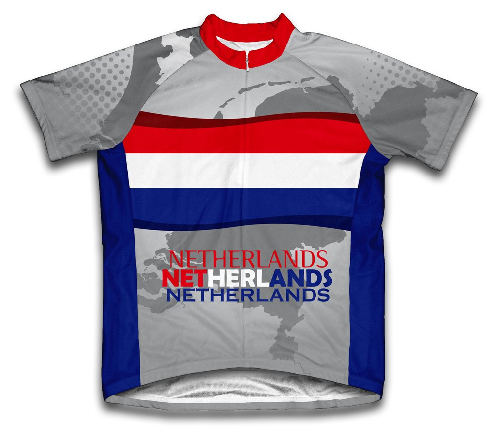 ScudoPro Netherlands Short Sleeve Cycling Jersey for Youth - Size M Gray