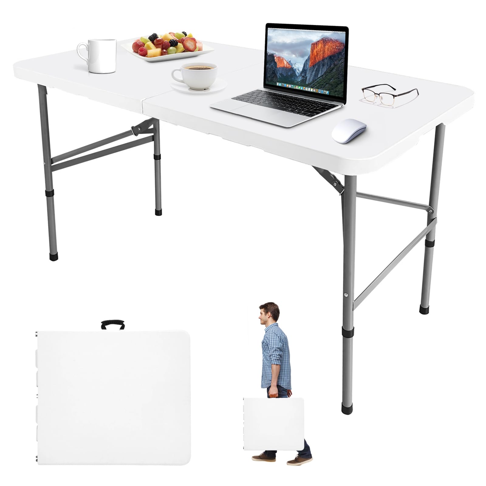 Amazon.com: Camp Field 4FT Folding Table, Portable Heavy Duty