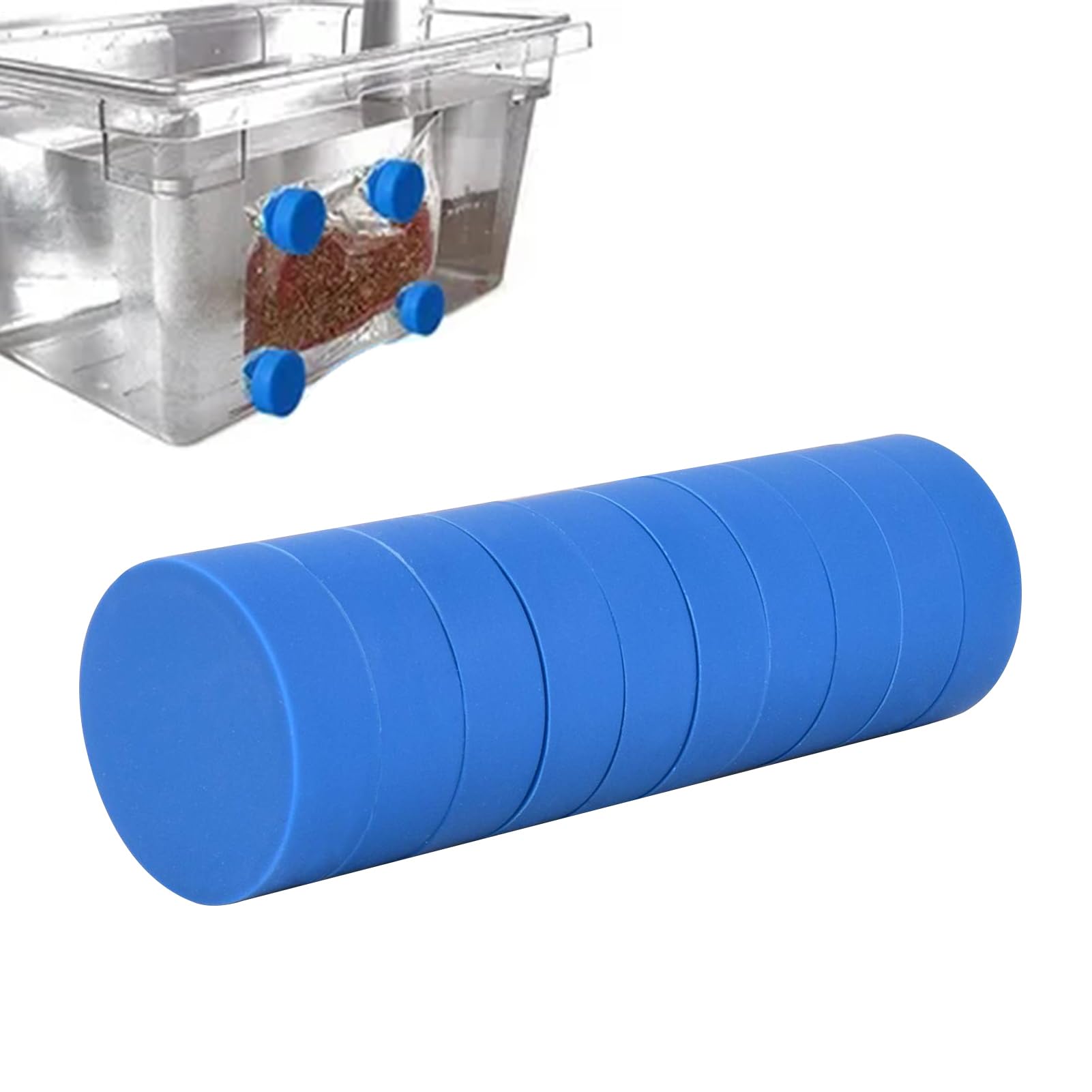 Sous Vide Magnesy obci??aj?ce – wielofunkcyjne magnesy bezpieczne dla ?ywno?ci, magnesy powlekane silikonem, zestaw 4 sztuk, anty-p?ywaj?ce magnesy wa?one, akcesoria do gotowania w niskiej