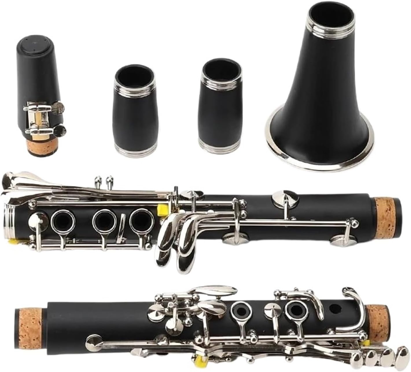 Bb Clarinet 17 Key Instrument Nickel Silver ABS Solid Material