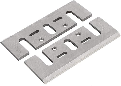 IIVVERR HSS Electric Single Flute Planer Cutter Cutting Tool Silver Tone 2pcs for 1900B (Herramienta de corte HSS Electric Flauta Sola Cepilladora