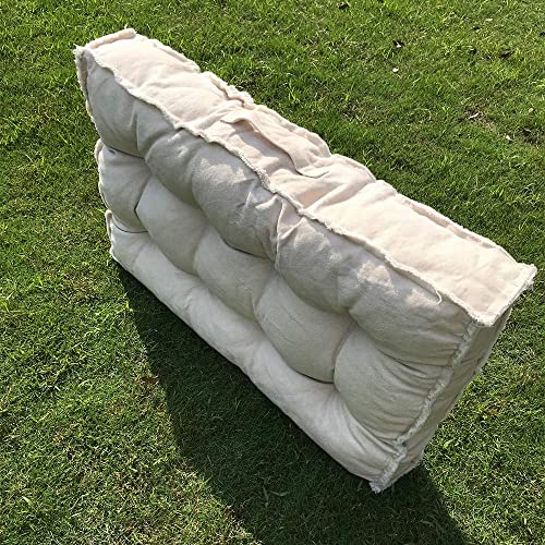 U-A Floor Cushions Sitting Pillow, Thick Meditation Pillow For Sitting On Floor，Solid Square Floor Pillow For Kids Reading Nook,Yoga Living Room Sofa Balcony Outdoor,31X22 Inch #TOP4