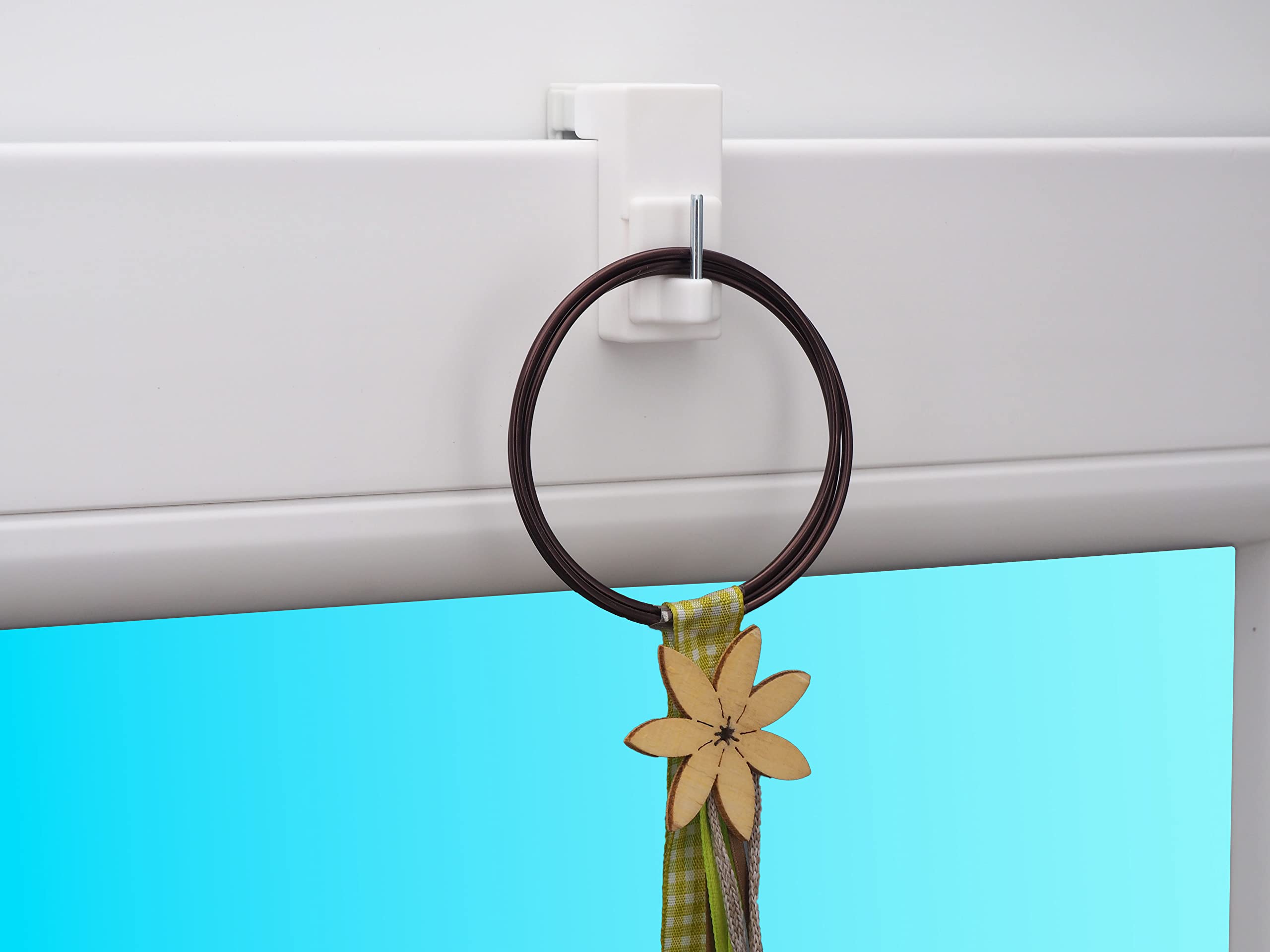 10 Ganci Per Finestre Bianchi - Universali Per Tende E Decorazioni - Spessore 10-24 Mm - Foto 13