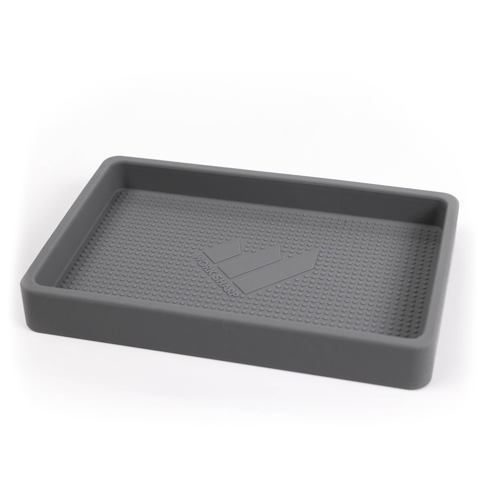 Work Sharp Knife Valet Tray – Desktop &amp; Work Station Organizer For Knives &amp; Sharp Tools - Interior 4.625” x 7.3125” Exterior 5.1875 x 7.8125 – Stays Put With Secure Grip