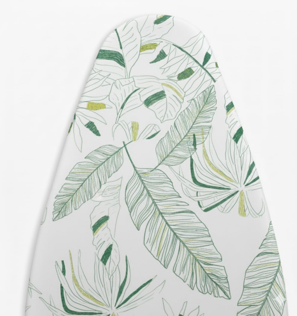 - Premium Ironing Board Cover – Medium| Cotton with 4 mm Felt Padding for Steam Press (Fits 112 × 34 cm) | Heat Reflective, Scorch Resistant | Elastic & Velcro Fit | Emerald Canopy