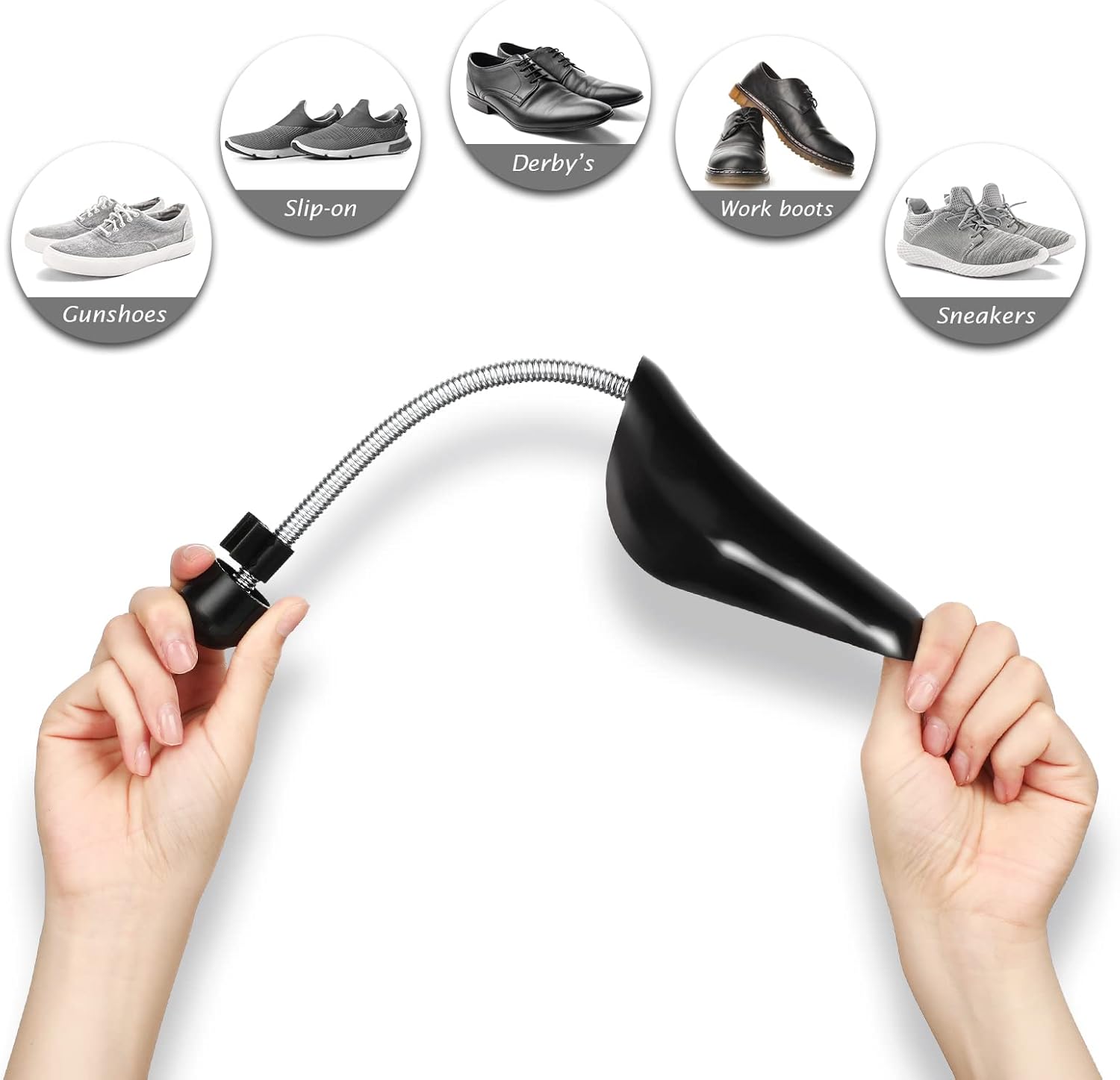30 Pairs Plastic Shoe Trees Bulk Spring Shoe Trees for Men Stretcher Sneakers Shape Keeper Inserts Holder, US Size 6-12