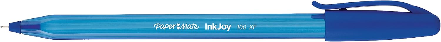 Paper Mate InkJoy 100ST Ballpoint Pens | Ultra Fine Point (0.5 mm) | Blue | 50 Count