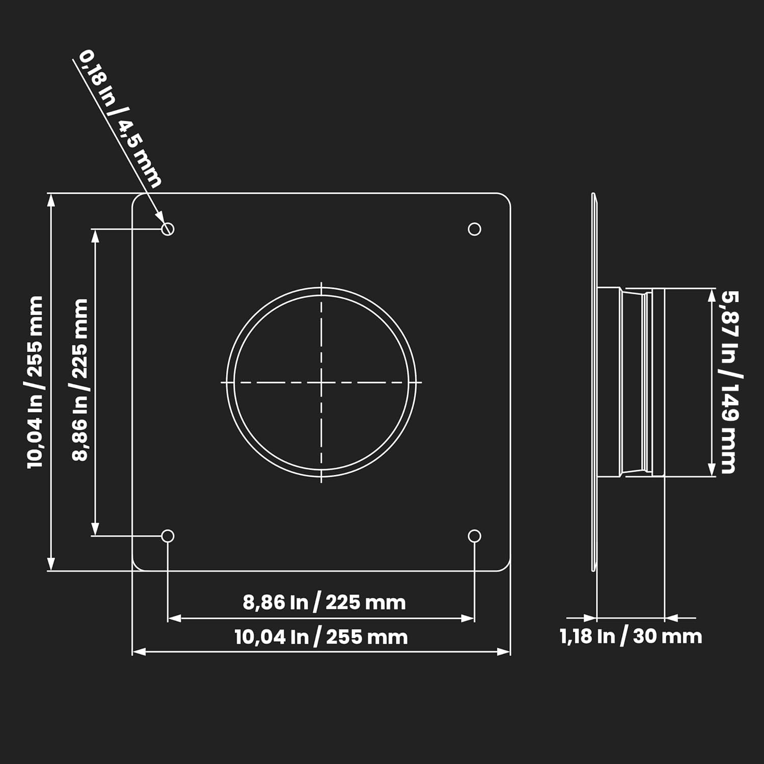 Repa Market Bride de connecteur de conduit – Conduit de 150 mm – Acier galvanisé – Bride de tuyau droite ou flexible pour systèmes de chauffage, de refroidissement, de ventilation d'air (15 cm)