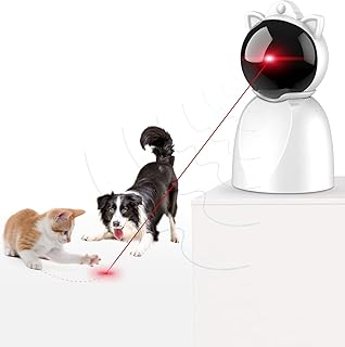 YVE LIFE Cat Laser Toy Automatic for Indoor Cats, Motion Activated Interactive Cat Toys for Kitten/Dogs,USB Rechargeable,Fast and Slow Circling Pattern,Automatic On/Off and Silent