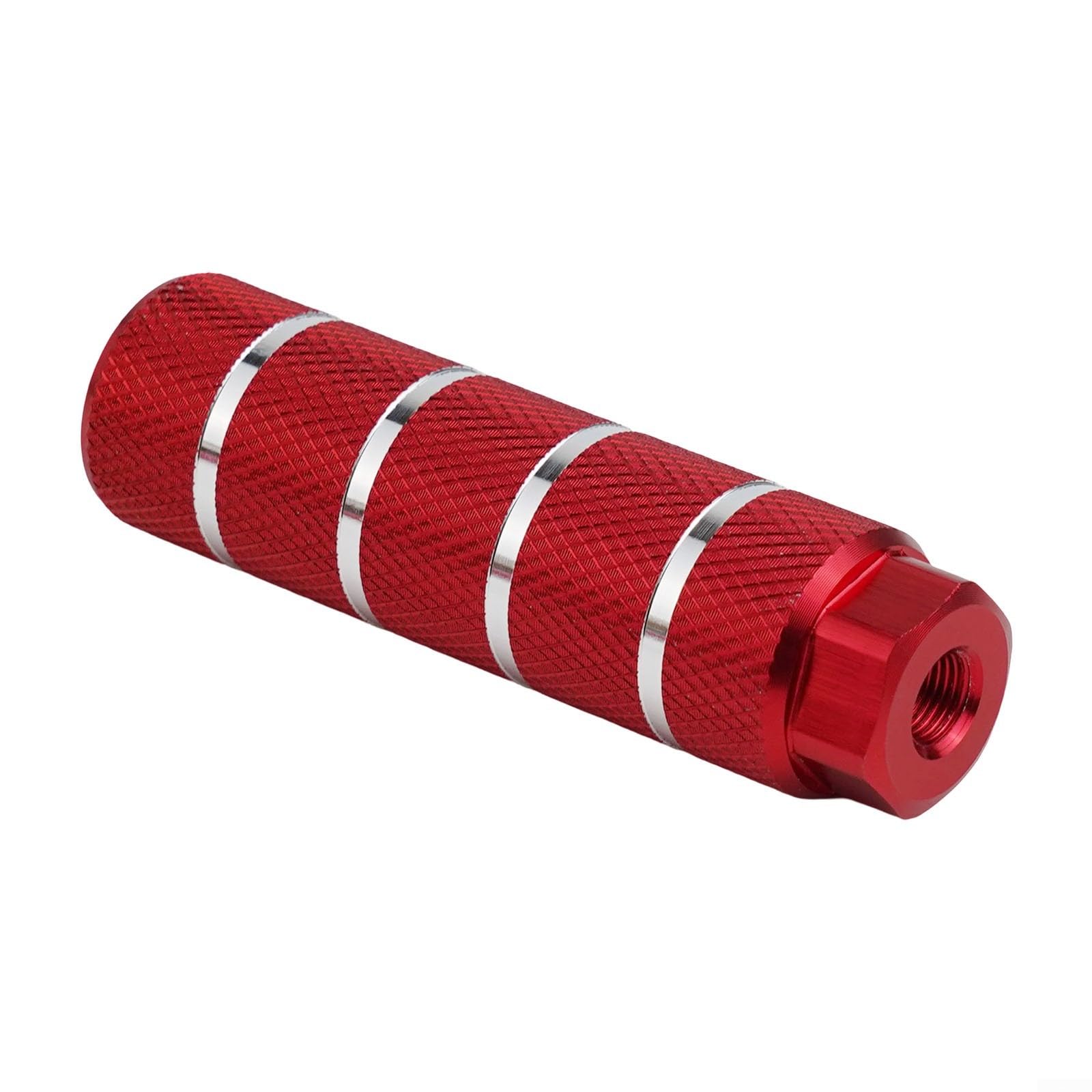 Eawfgtuw 4 pedane per bicicletta, in lega di alluminio, antiscivolo, per mountain bike, bici da strada, poggiapiedi posteriori con 10 mm (rosso)