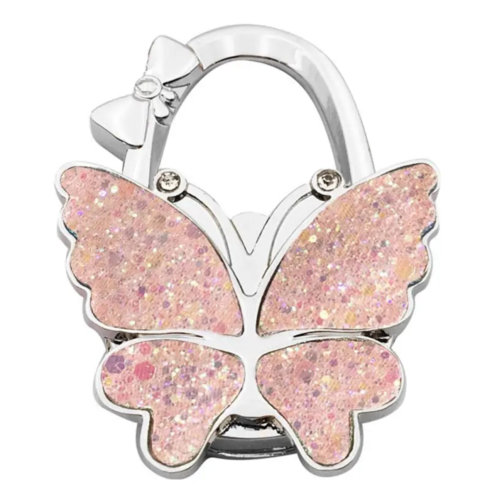 GHHZML Handbag Hooks for Tables Portable Foldable Butterfly Purse Bag Table Hook Holder for Handbag Hanger Home Decoration Desk(Color10)