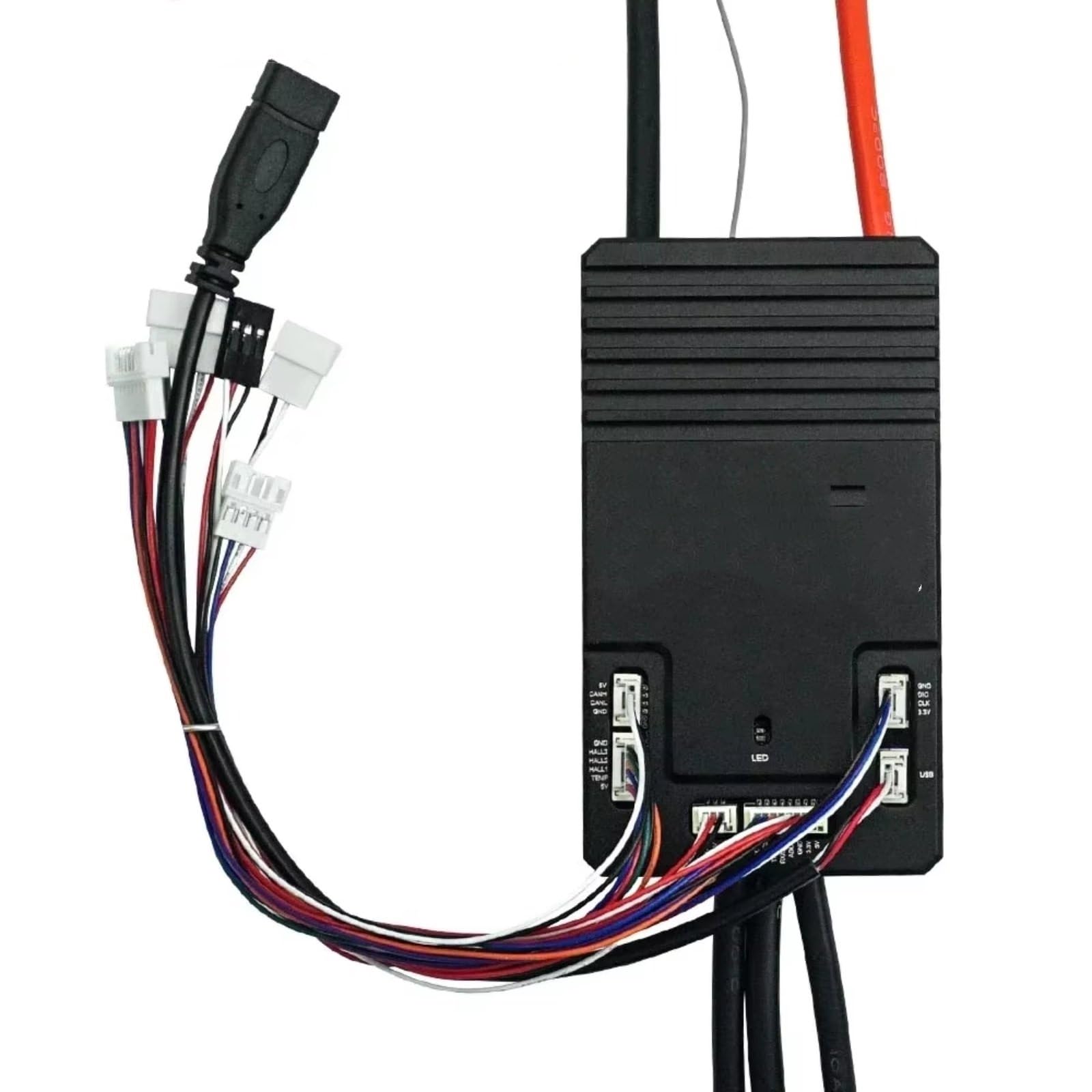 Per 75100 Single Drive ESC 75V 100A Brushless Sensore Motore Regolatore Di Velocità Base Skateboard Elettrico Ebike RC ESC(75100 PRO ALU Case)