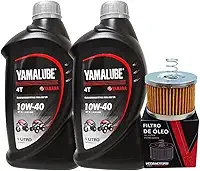 Kit factor Crosser 150 Óleo Yamalube 10w40 02 Litros + Filtro - Troca de Óleo