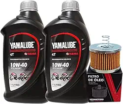 Kit factor Crosser 150 Óleo Yamalube 10w40 02 Litros + Filtro - Troca de Óleo