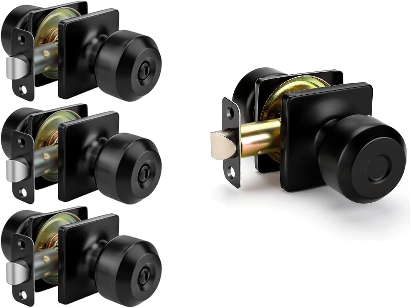 goldenwarm Privacy Closet Door Knobs 4 Pack