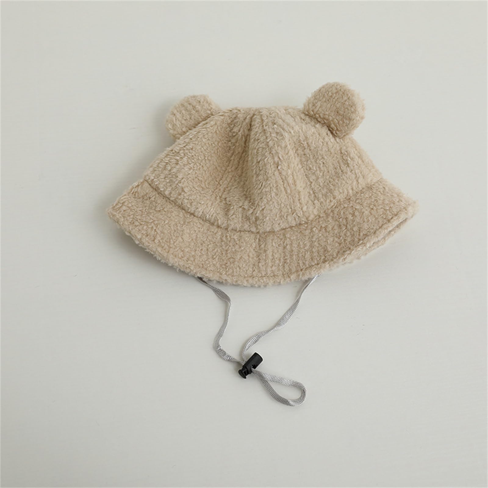Gorro de pescador con forro polar para niños, cálido y suave, para niños y niñas de 3 a 8 años, esencial para otoño e invierno