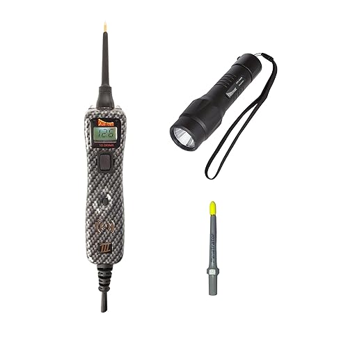 Power Probe Kit de prueba eléctrica con Power Probe 3, punta penetradora de tungsteno y linterna impermeable de 800 lúmenes