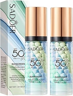 Suero facial corrector de color, 2 paquetes c...