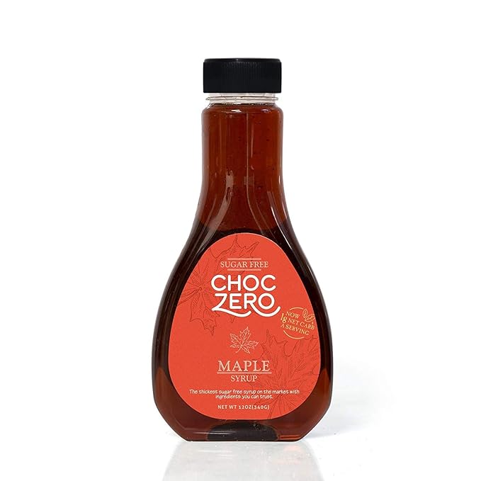 Amazon Com Choczero S Maple Syrup Sugar Free Low Carb Sugar Alcohol Free Gluten Free No Preservatives Non Gmo Dessert And Breakfast Topping Syrup 1 Bottle 12oz Grocery Gourmet Food