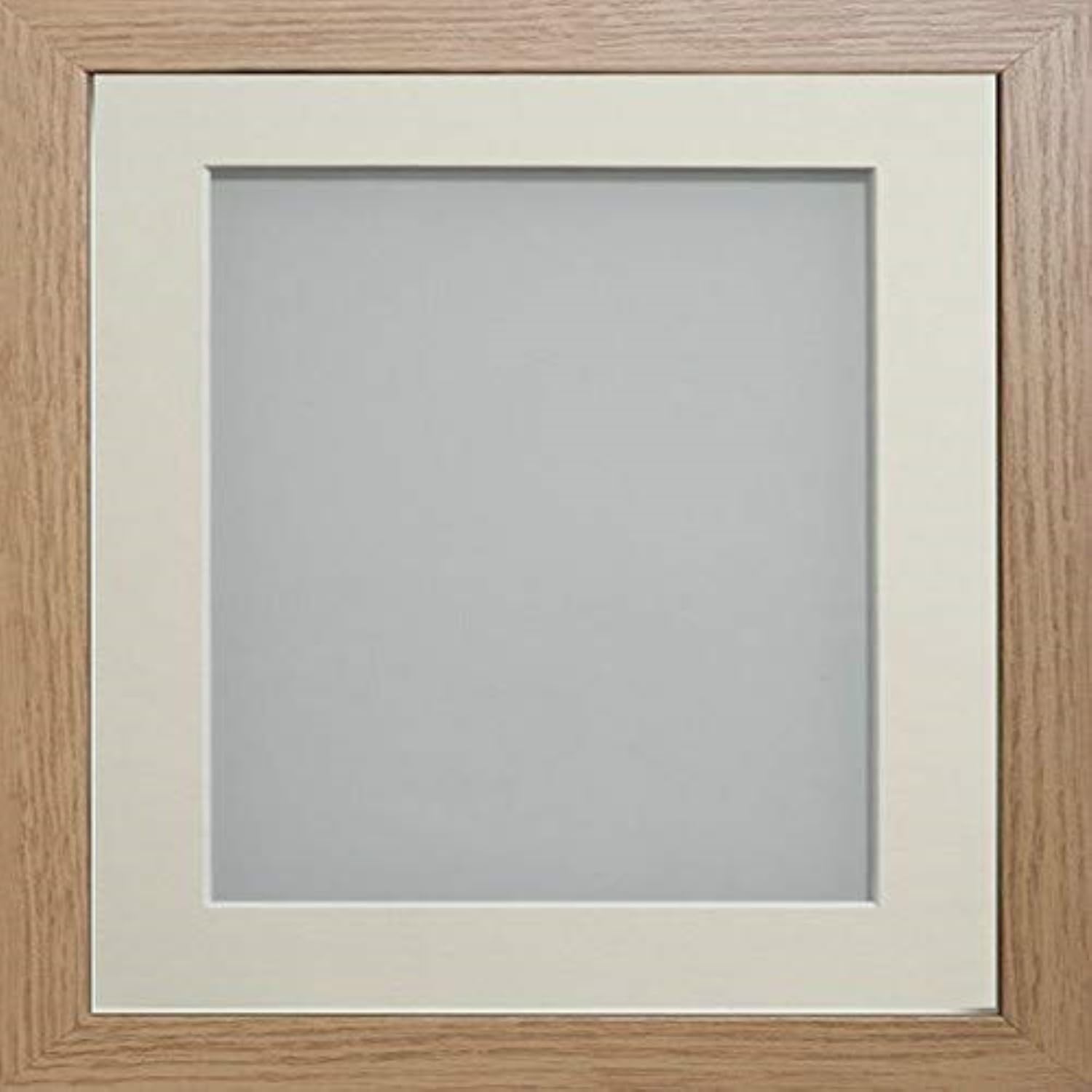 Frame Company Allington Beech 12x10 Frame with Light Blue Mount for 8x6