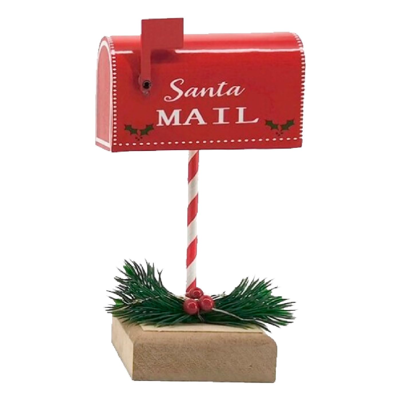 Acan Tradineur - Buzón con luz para Navidad - Fabricado en Cobre y Plástico - Decoración para Temporada navideña - 19 x 10 x 8 cm - Modelo Surtido