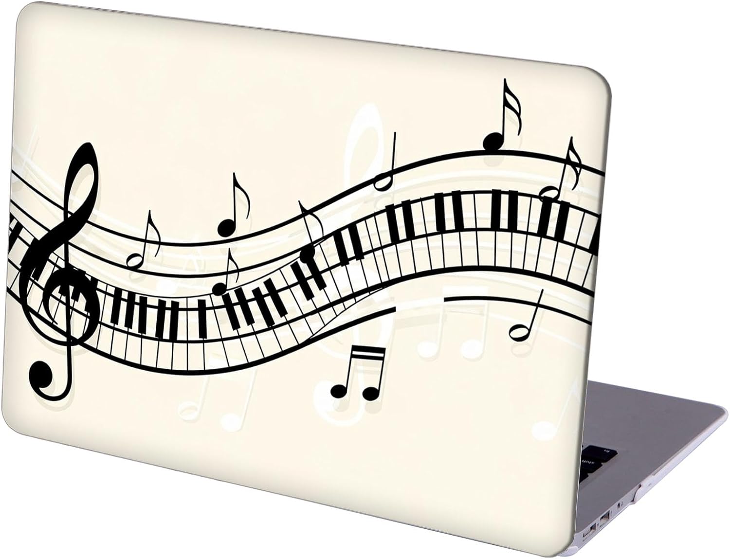 Compatible with MacBook Neo 13-inch, Hard Shell Case with Keyboard Cover and Screen Protector (A3404 A18 Pro chip, 2026 Release) - Music Note MC21623