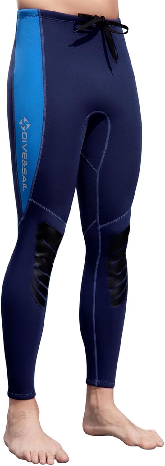 TTAO Men's 3mm Neoprene Wetsuit Pants Thermal Leggings for Kayaking Canoeing Rafting Warm Diving