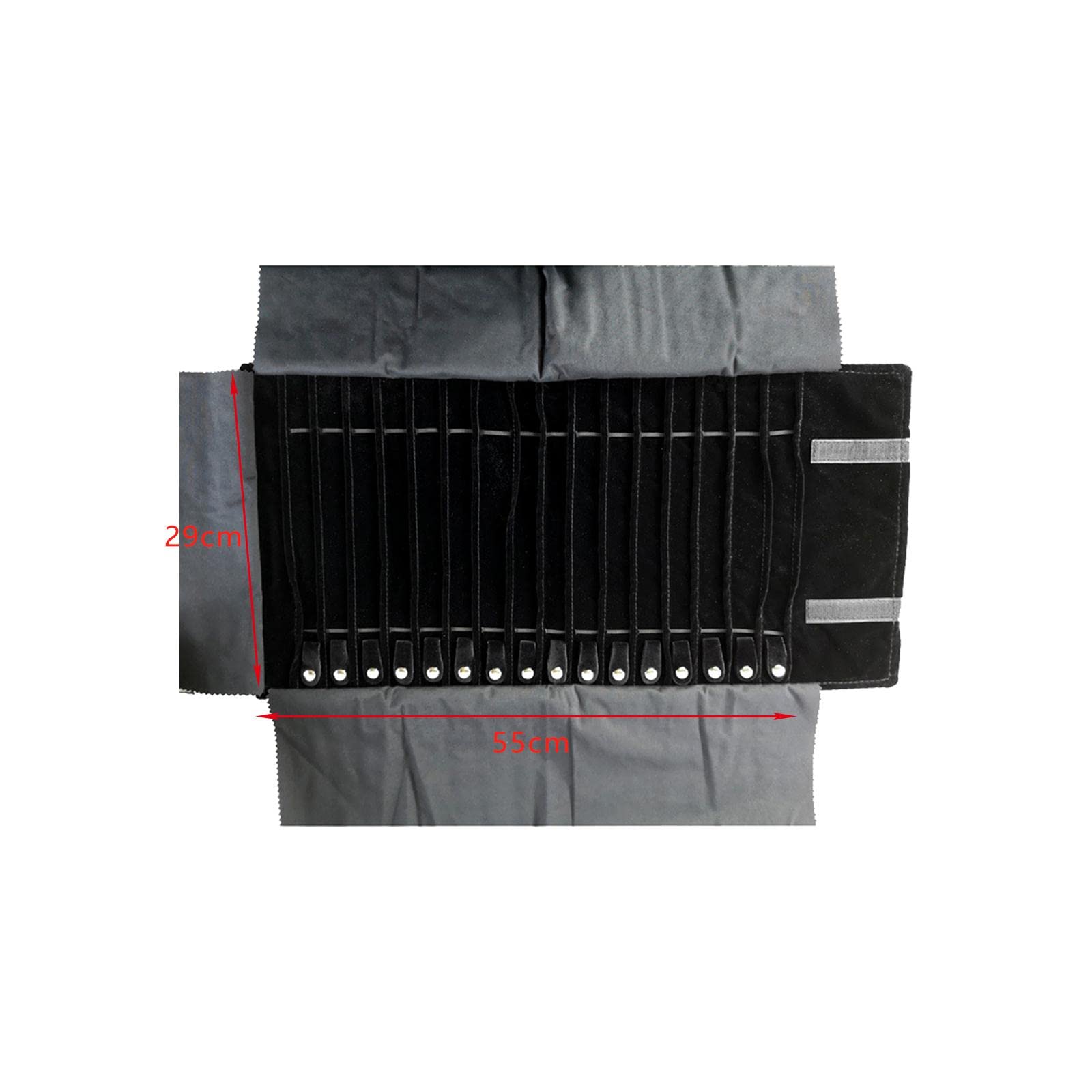 Astuccio Arrotolabile per Gioielli, Grande capacità, Multifunzionale, Portatile, Organizer per Collane