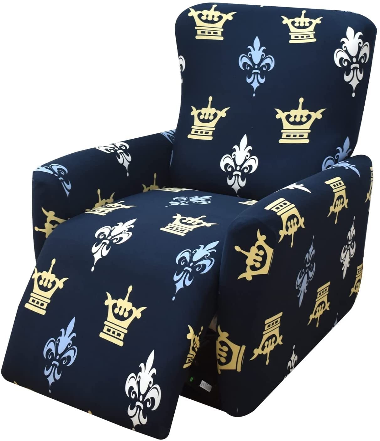 4-Pezzi Copripoltrona Relax Reclinabile Universale, Moderna Fodere Copripoltrona Reclinabile 1 Posto Elasticizzato Lavabile Rimovibile,Copertura per Poltrona Reclinabile (Color : #15)