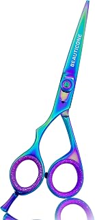 BEAUTICONE Lefty Hair Cutting Scissors | Professional 6 Inch Multicolor Stainless Steel Barber Scissors/Shears | Hairdressing Scissors for Men/Women | Smooth & Sharp Edge Blades (Cutting Scissors)