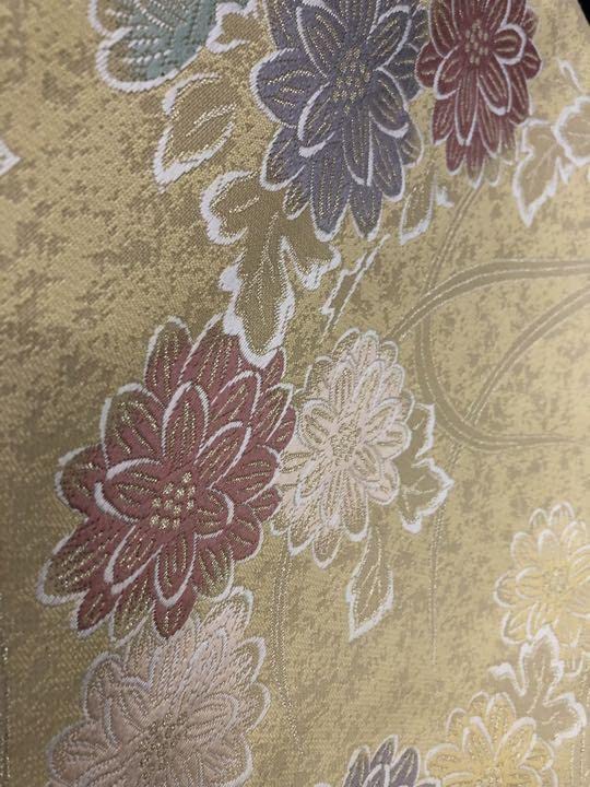 Amazon.co.jp: 西陣織 九寸名古屋帯 淡い黄色 着物 色無地 小紋 Amazon.co.jp: 西陣織 九寸名古屋帯 淡い黄色 着物 色無地 小紋