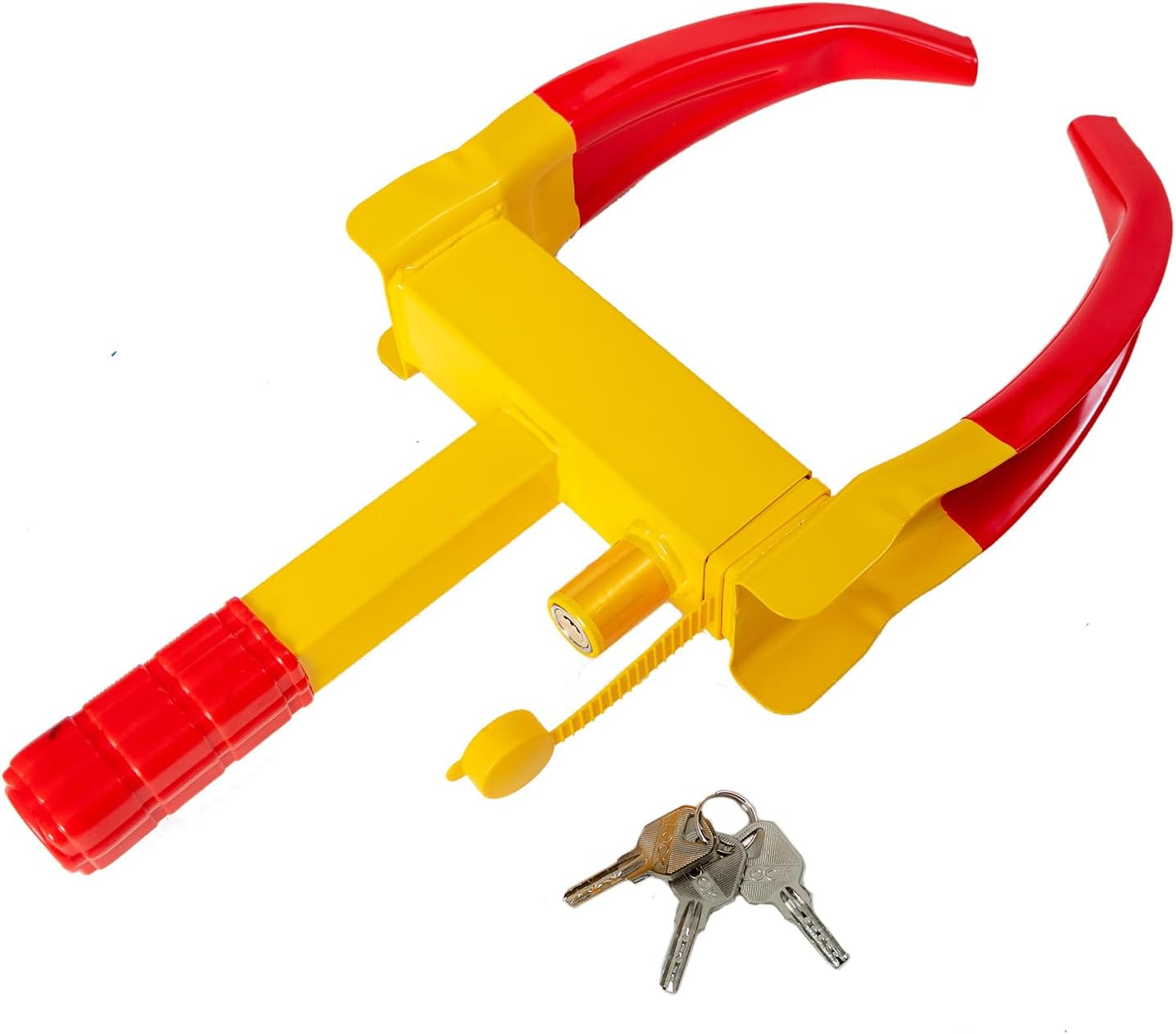 PUNMEW Tire Lock Universal Wheel Locks RedYellow Heavy Duty Trailer