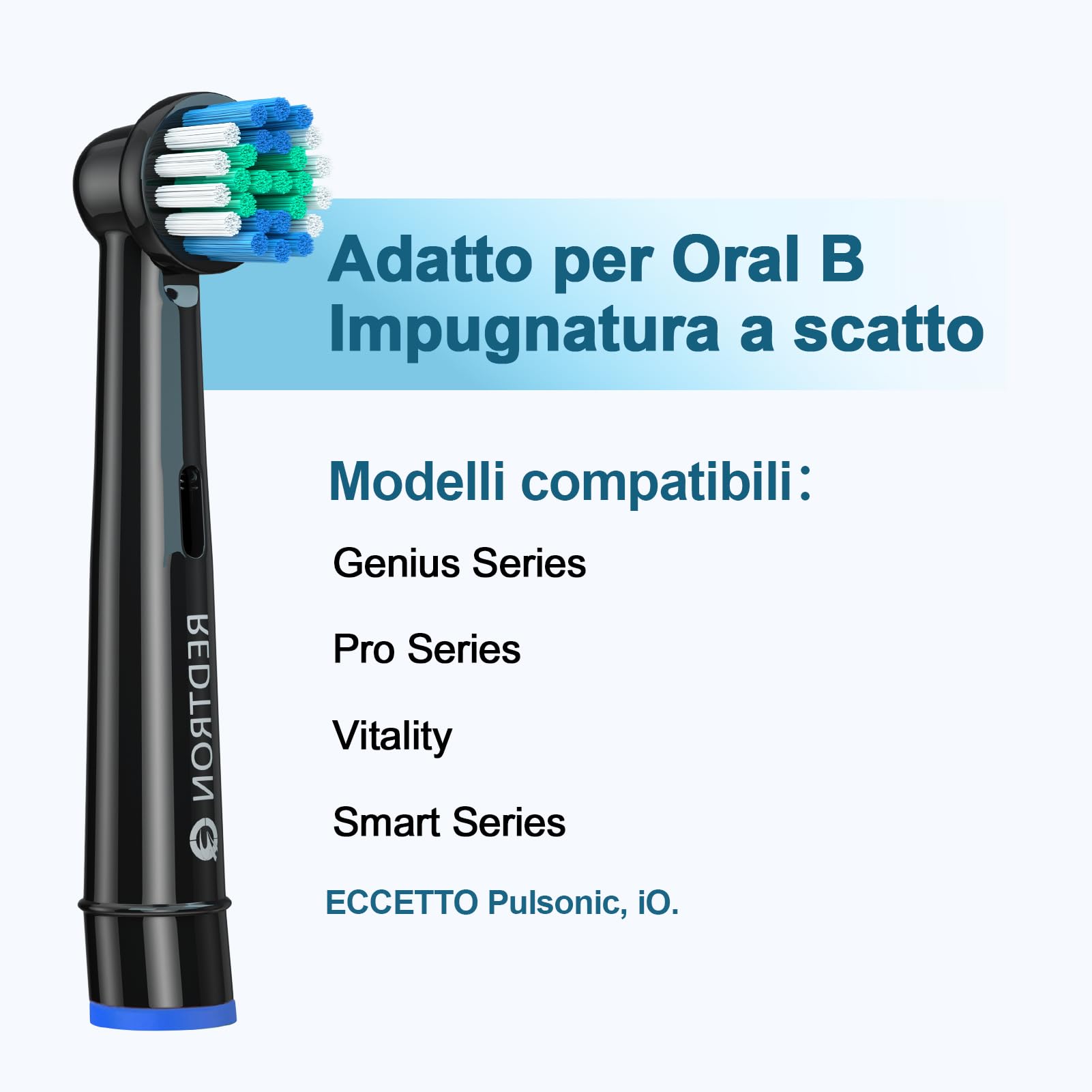 REDTRON Testine Spazzolino Ricambio Compatibile con Oral B (16 pezzi), Testine Spazzolino Elettrico per Precision Clean, Testine di Ricambio per Pro1000 Pro3000 Pro5000 Pro7000 e altri - 3