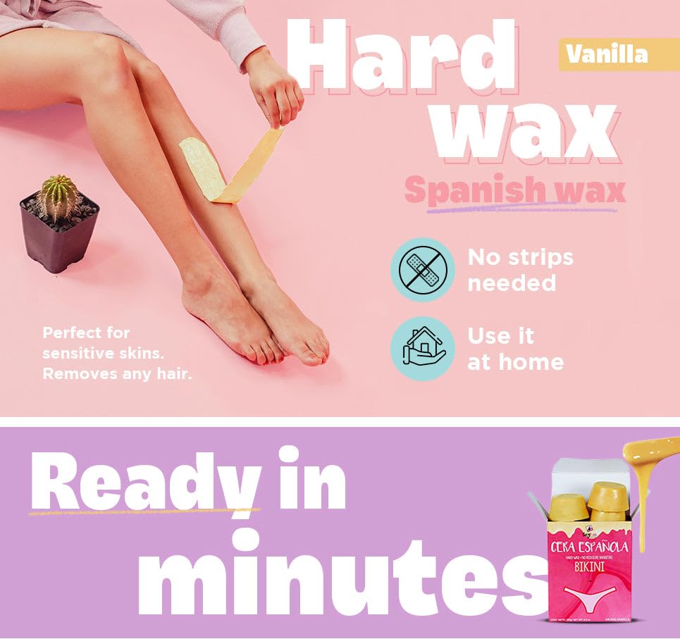 Miniatura 2 de Bikini Hard Wax Pods sin tiras para todas las áreas del cuerpo, sin irritación, se pueden utilizar en cualquier calentador de cera, microondas o