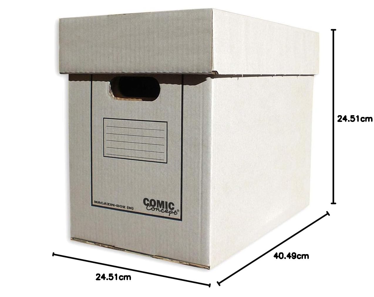Comic Concept Set 5X Magazin & Alben-Box, mit Deckel, stapelbarer Karton
