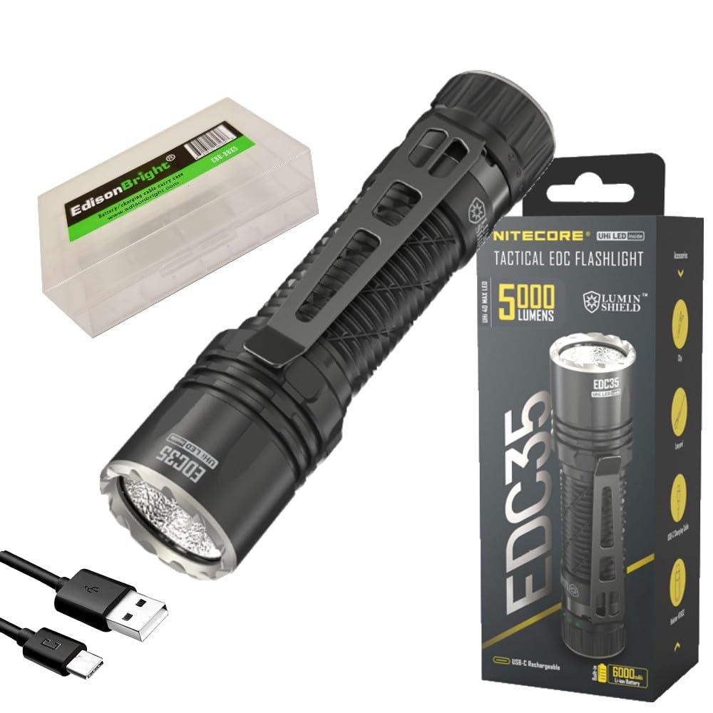 Amazon.com: Nitecore EDC35 5000 Lumen LED USB-C Rechargeable Flood