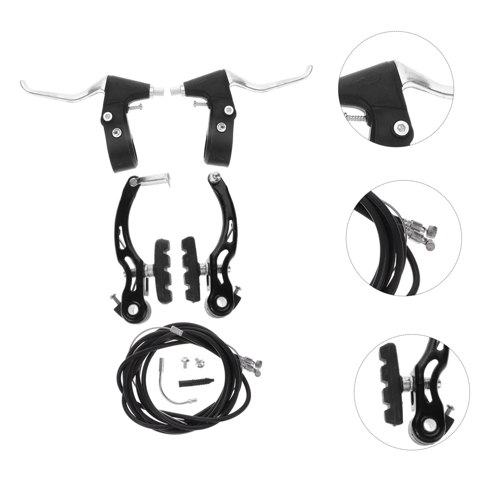 Frenos para Bicicleta De Montaña Manijas De Freno Delanteras y Traseras De Precisión Palancas Plegables Bicicletas De Montaña