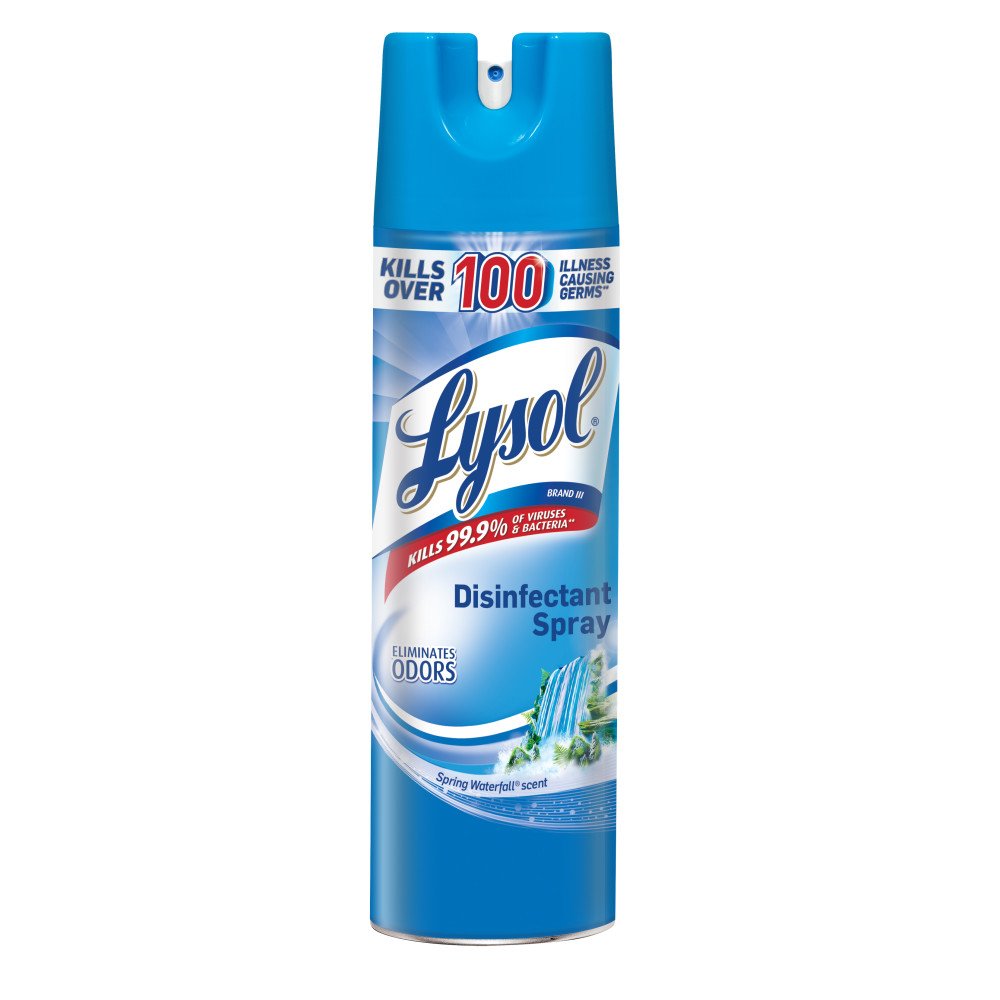 Lysol Disinfectant Aerosol Spray, Spring Waterfall Scent, 19 Ounces (Case of 12)