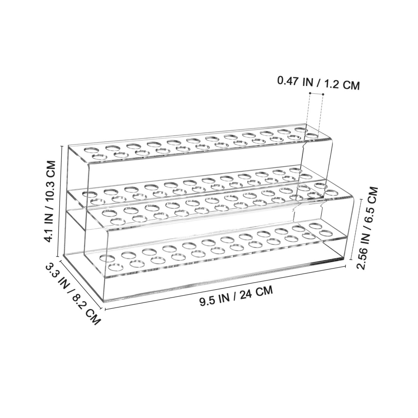 Organizer da Scrivania Portapenne e Pennelli 48 Slot in Plastica Durevole, Porta Matite e Piccoli Utensili, per Uso Domestico e Professionale