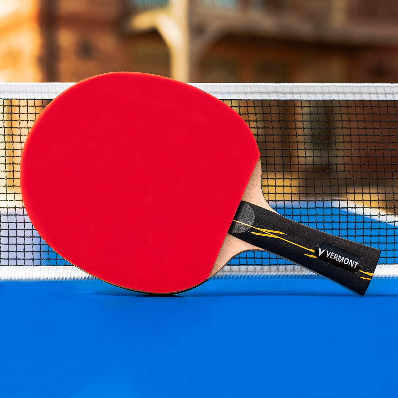 Vermont Table Tennis Bats - ITTF Approved Ping Pong Paddles | Professional 7 & 8-Ply Carbon Hybrid Table Tennis Equipment - Luxury Carry Bag Included (Prime)