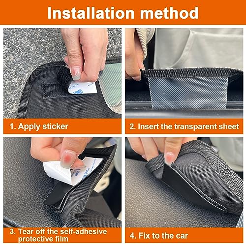 MIGHTYDUTY Türschutz Auto Hund 2 Stück/Set Wasserdicht Leicht zu reinigen Schnelle Installation Pet Dog Autotürabdeckung Geeignet für die meisten Autos （Schwarz）