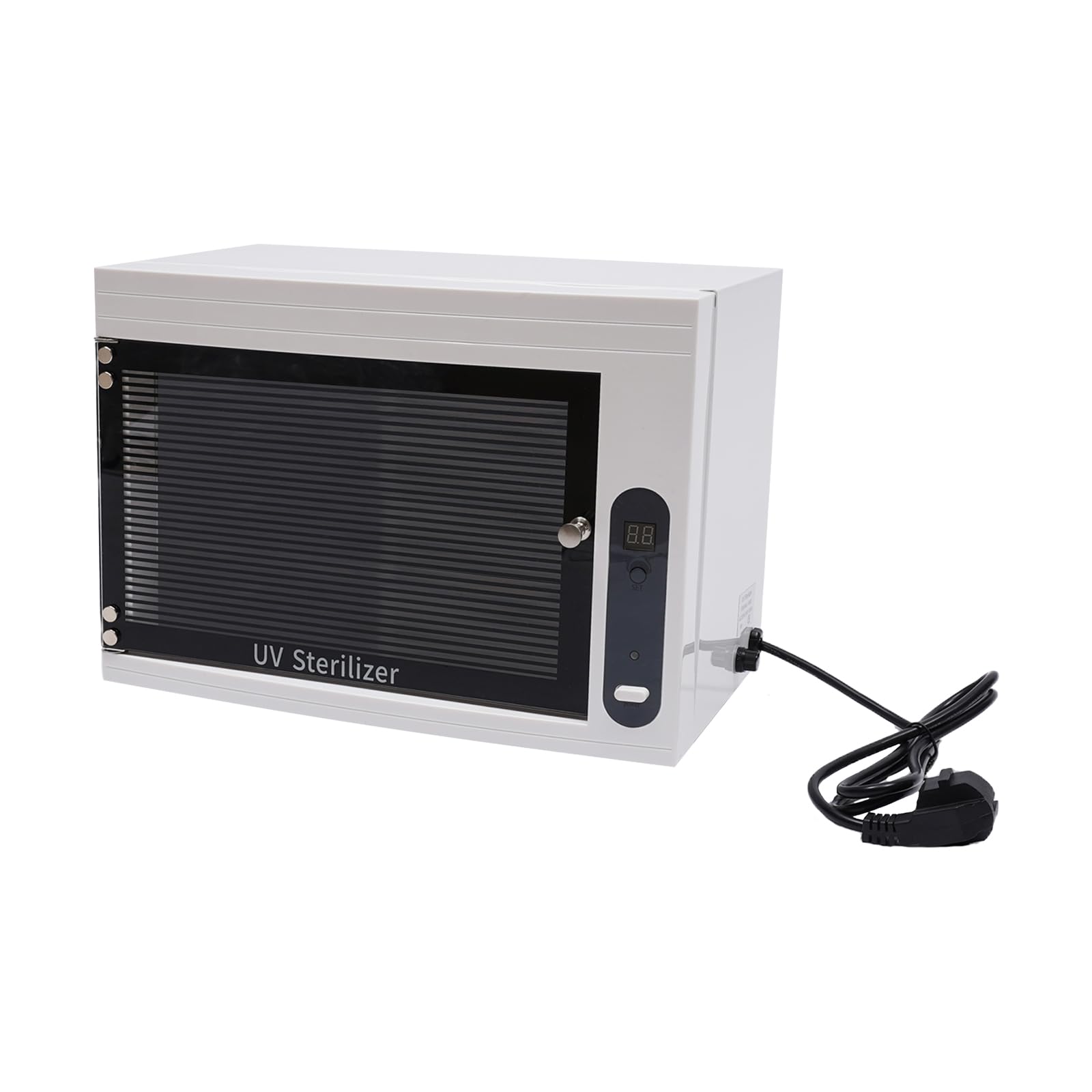UV-Desinfektionsschrank, 10L UV Sterilisator mit LED-Timer, Hocheffiziente Sterilisation, Trockenhitze-Sterilisator für Babyflaschen Spielzeug Geschirr