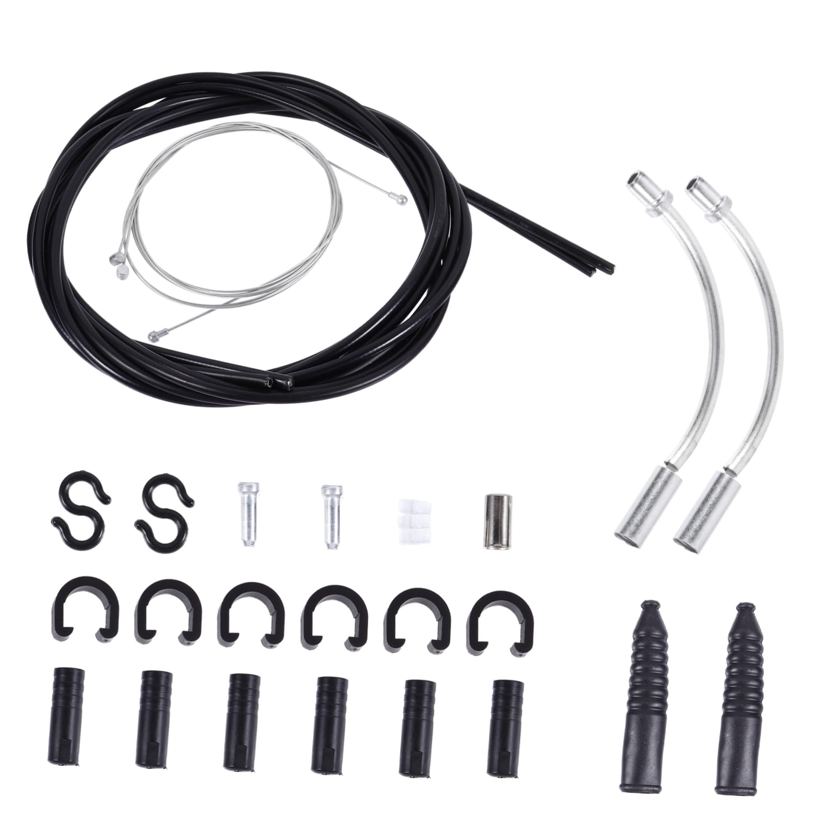 Mikinona 1 Set Bike Cable Brake Cable Kit Durable Transmission Line for Mountain and Road Bikes Smooth Housing Weather Resistant Performance Reliable Brake Control Easy Installation