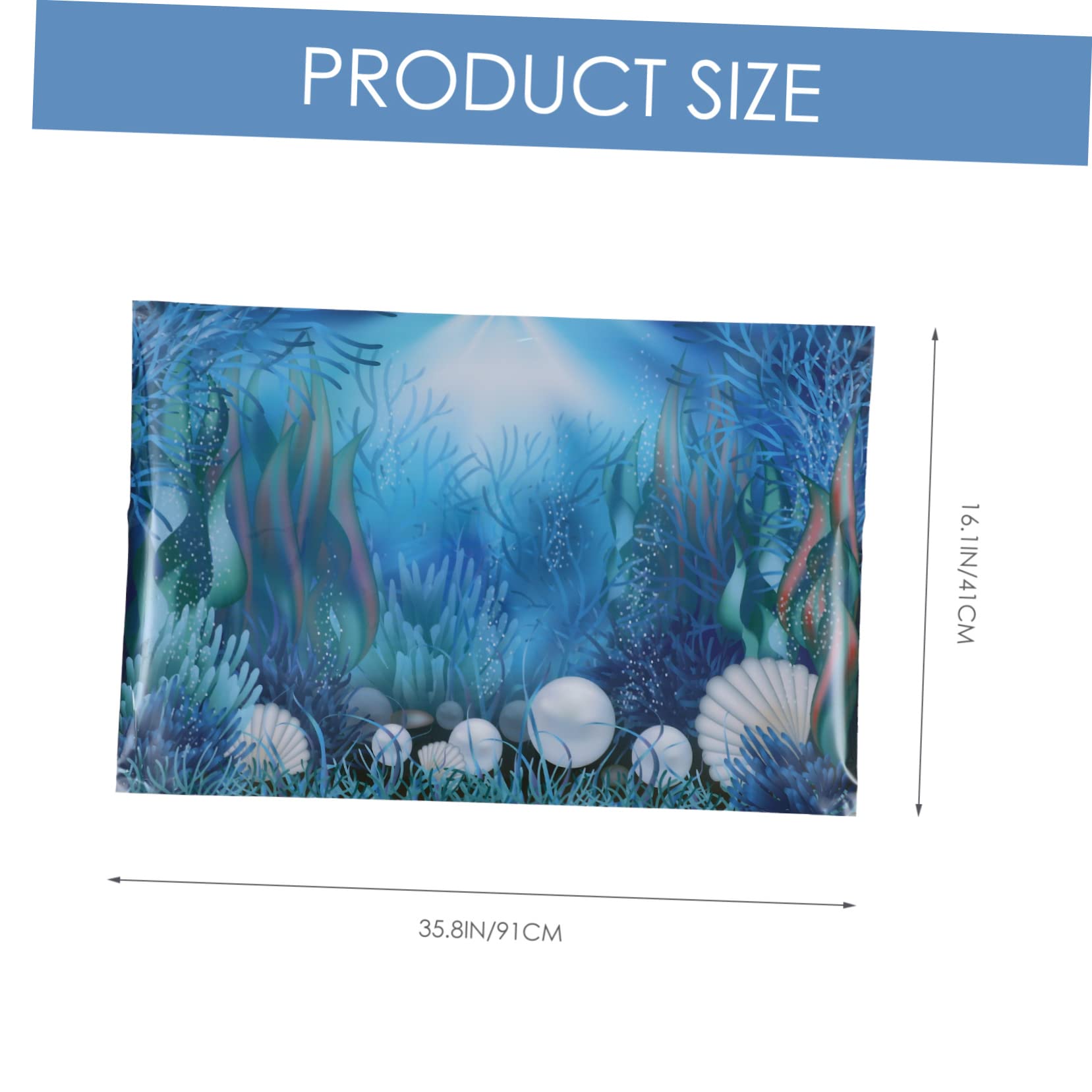 BESPORTBLE 2 Piezas Documento De Antecedentes del Tanque De Peces Decoración del Acuario En Casa Fondo De Pegatinas De Acuario Planta Pósters Decoraciones De Plantas Equipo Retirable Papel 3D