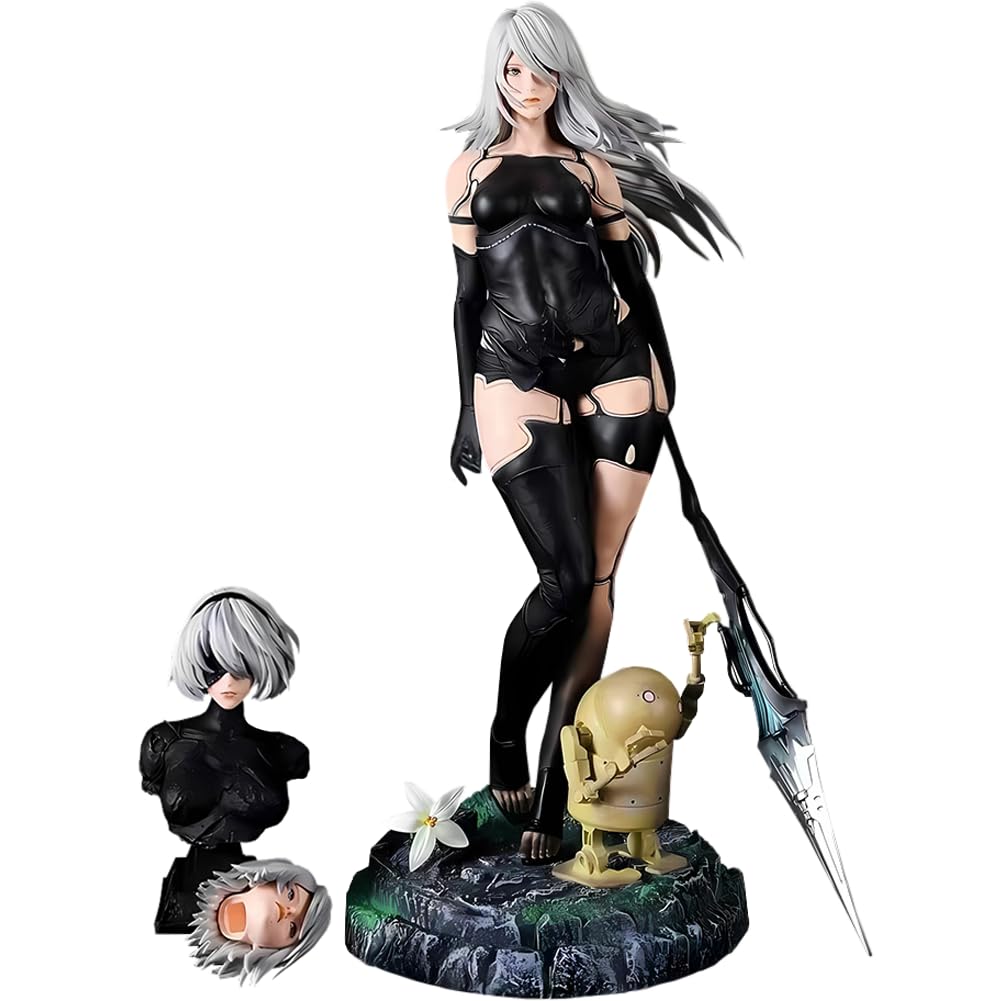 Zhongkaihua Anime Game Figures A2 Figure A2yo rha No.2 Type A Model 48CM PVC A2automata Figure Interchangeable Accessories Statue Collectable Decorations Gifts