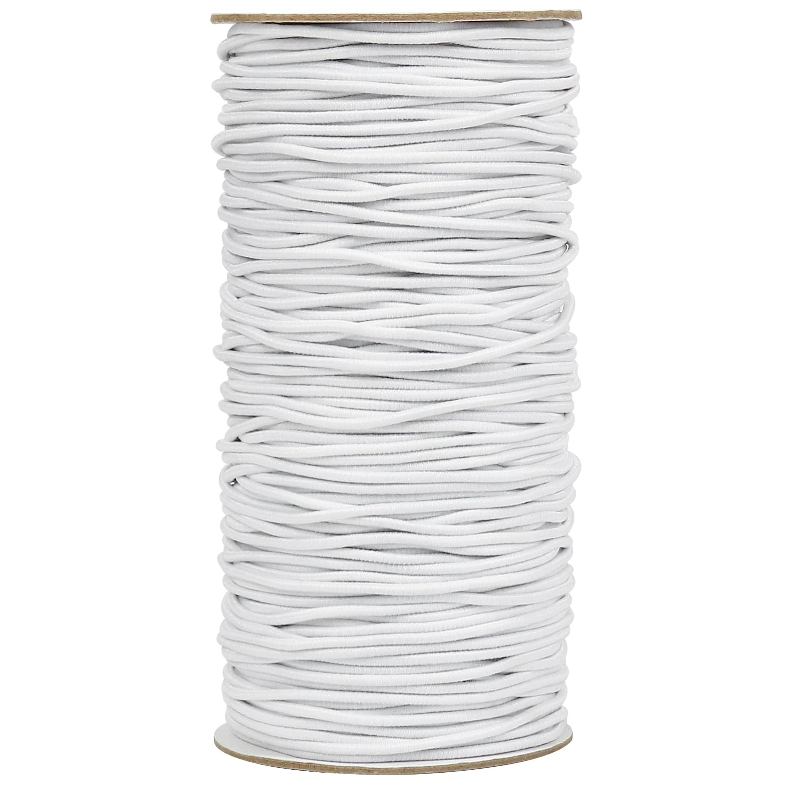 White Elastic Cord, 328 Feet 2mm Stretchy String for Bracelet, Necklace, Jewelry Making, Beading and Crafts