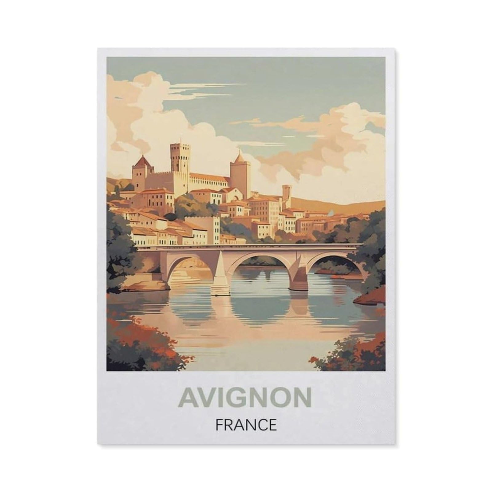 Metal Tin Sign，Avignon France(20x30cm）