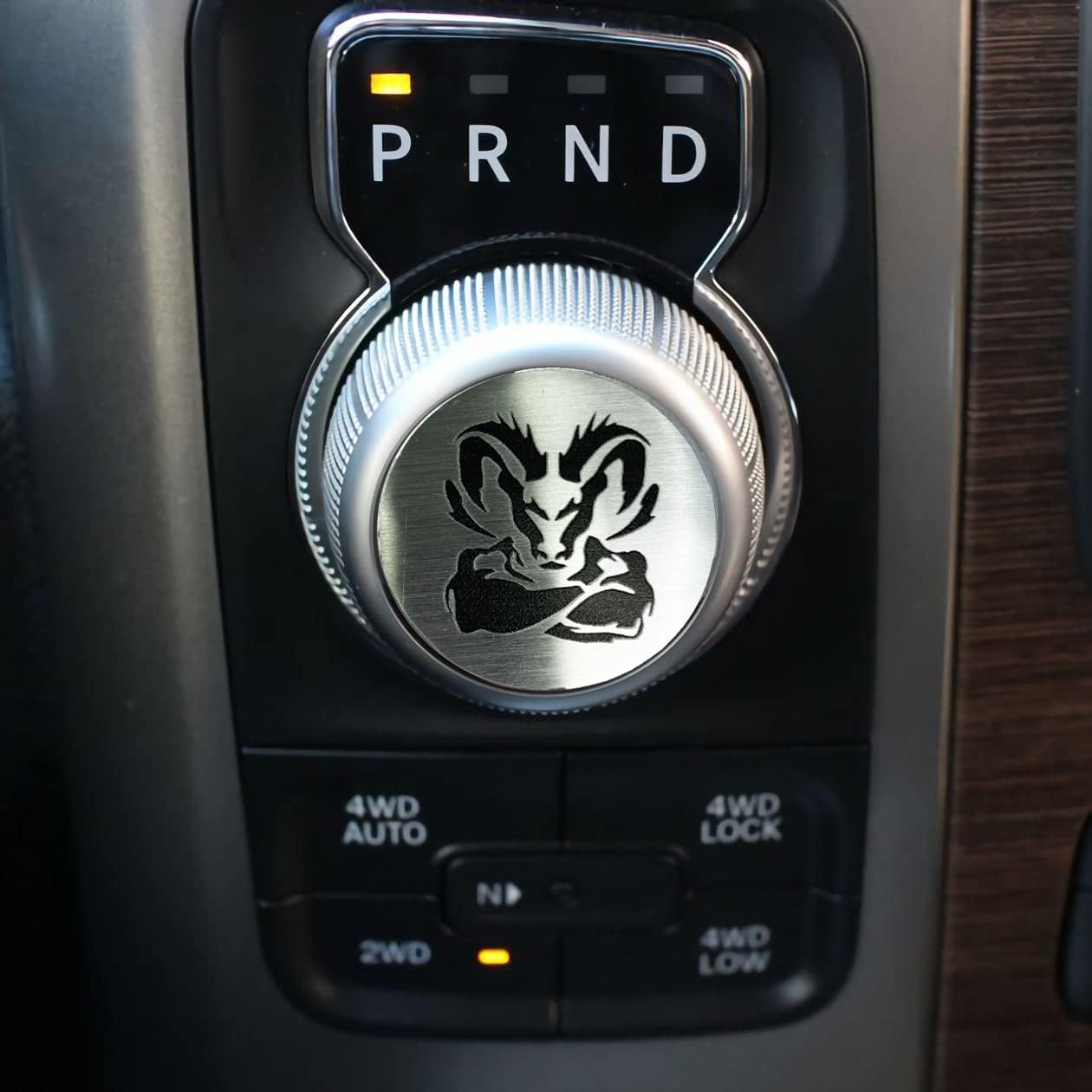 HANNHAI Gear Shift Switch Knob Cover Aluminium Dial Shifter Trim Plate for 1500/2500, 300/200 (Black-RM)