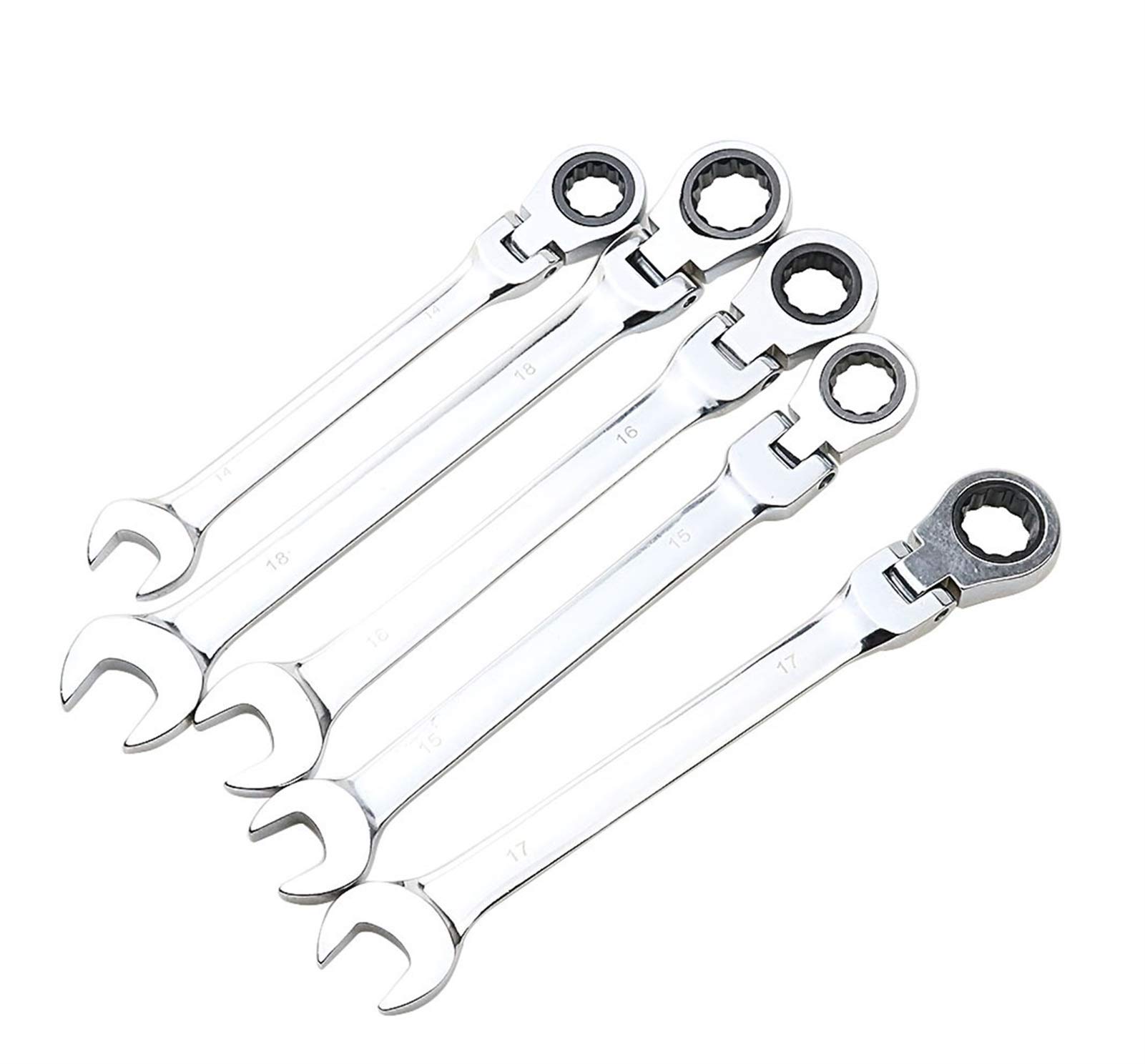 chiavi Chiave a cricchetto Combinazione di chiavi metriche Set di chiavi a denti fini Anello di coppia e chiavi a bussola Set di dadi Strumenti per la riparazione Un set di chiavi (Colore : 17mm)